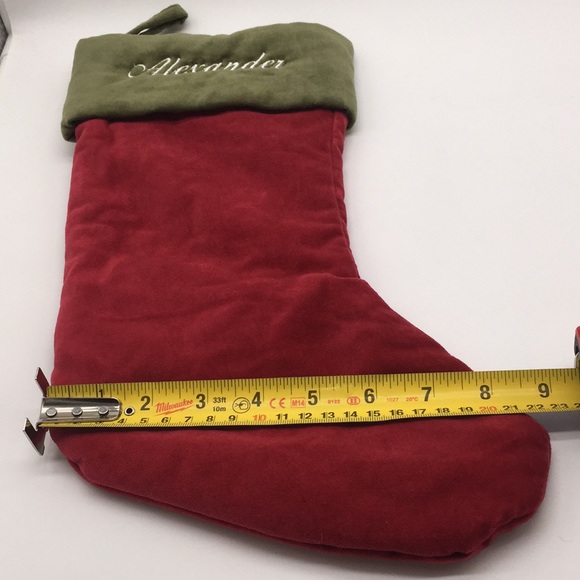 Pottery Barn Alexander Velvet Christmas Stocking - Picture 9 of 9